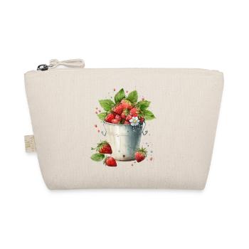 Strawberry bucket - Organic Pouch - nature - Front