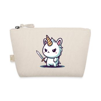 Unicorn bad ass - Organic Pouch - nature - Front