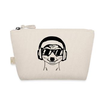 Suricate avec lunettes de soleil et écouteurs - Trousse biologique - nature - Devant