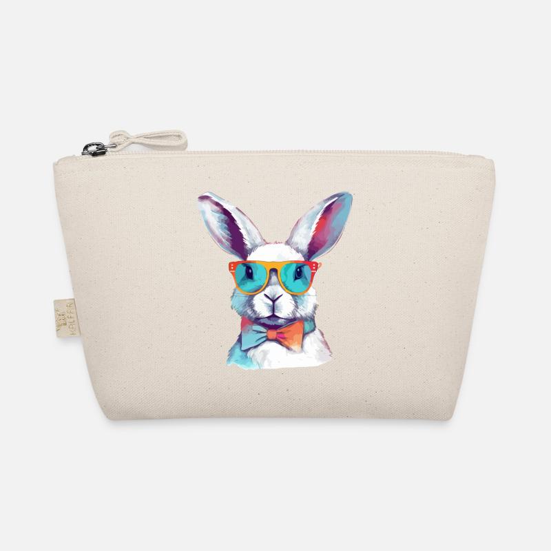 Lewis the spectacled rabbit Organic Pouch