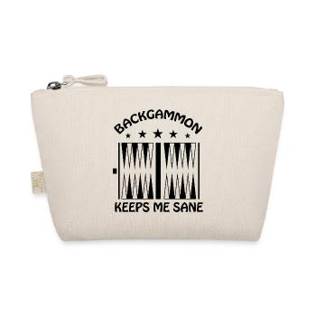 Boardgame Chess Backgammon Game Night - Organic Pouch - nature - Front