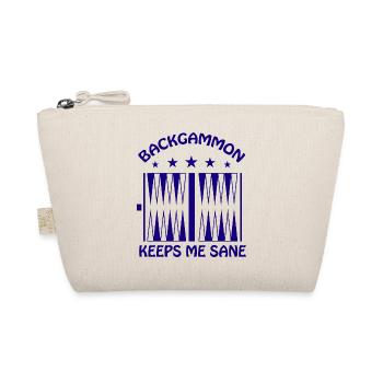 Boardgame Chess Backgammon Game Night - Organic Pouch - nature - Front