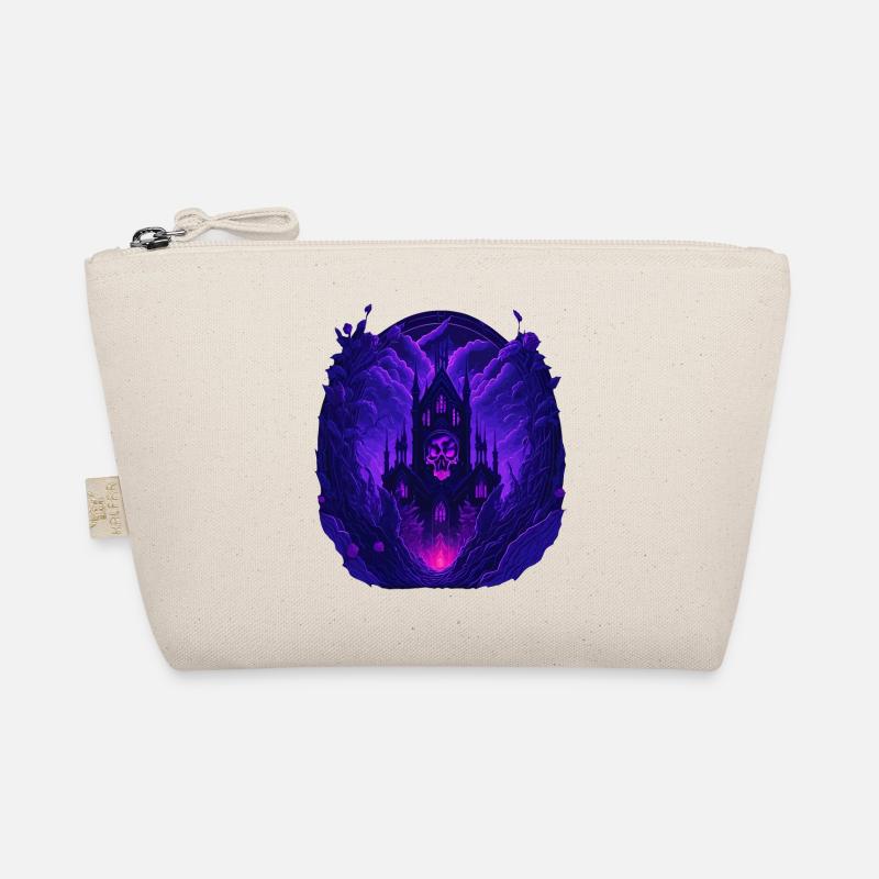neon gothic architecture gothic castle Organic Pouch