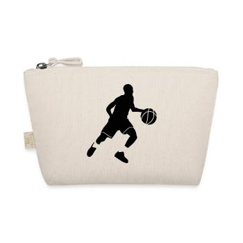 Basketballer Silhouette - Bio-Täschchen - Natur - Vorne