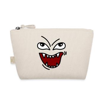 Angry face with teeth - Organic Pouch - nature - Front