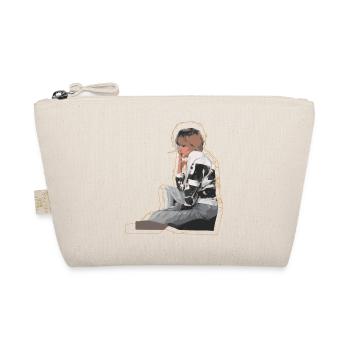 Rauchende Frau - Bio-Täschchen - Natur - Vorne