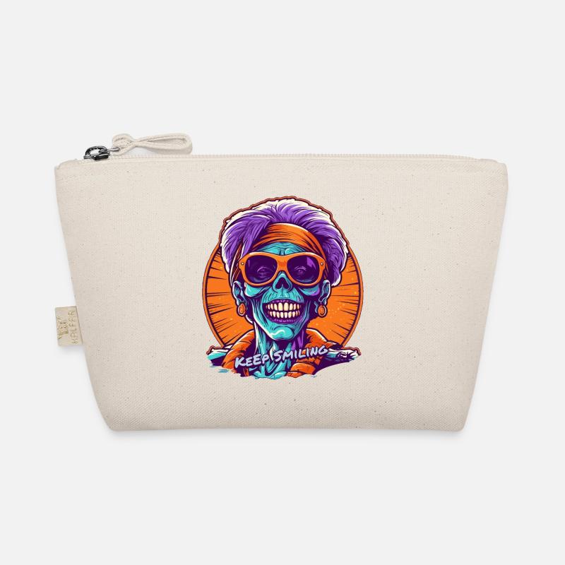 Keep Smiling - the Mummy - Organic Pouch - nature