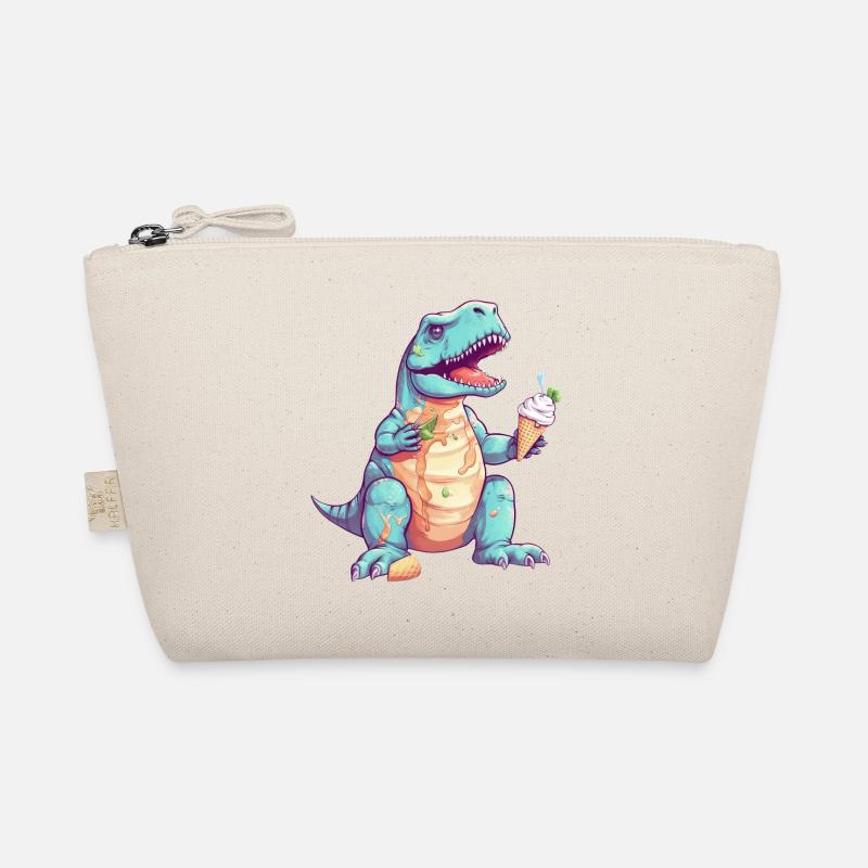 Tollpatschiger T-Rex mit Eis Bio-Täschchen