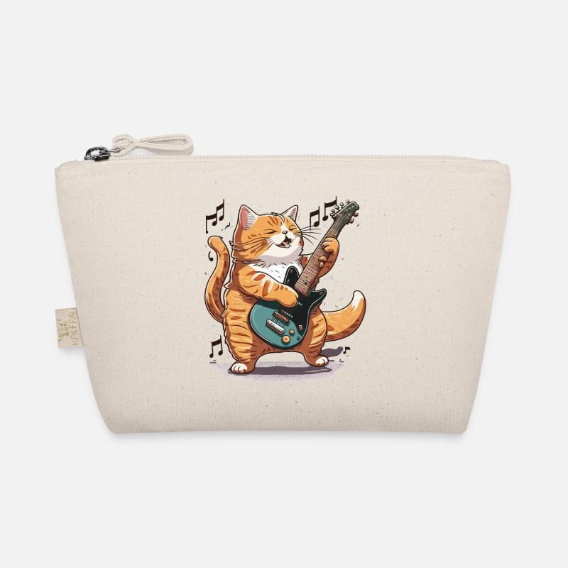 Rockin Feline - Bio-Täschchen - Natur