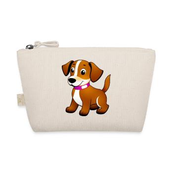 Little brown dog, standing - Organic Pouch - nature - Front