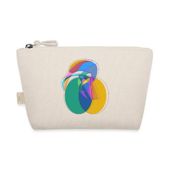 cyclist aura abstract circle geometric drawing - Organic Pouch - nature - Front