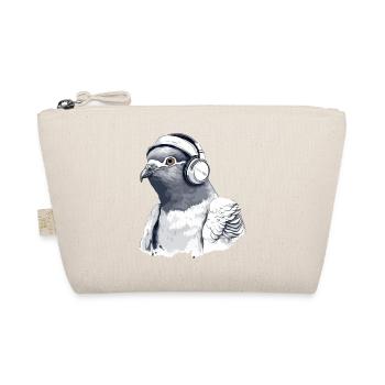 Zaki the audiophile pigeon - Organic Pouch - nature - Front
