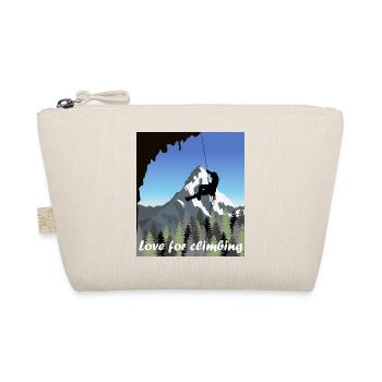 Love for climbing - Organic Pouch - nature - Front
