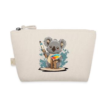 Künstlerischer Koala - Bio-Täschchen - Natur - Vorne