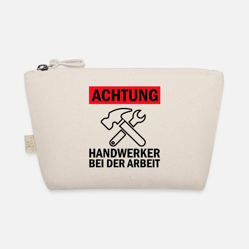 Handwerker Handyman Handwerk Werkzeug Baustelle - Bio-Täschchen - Natur