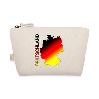 Deutschland Karte Schrift - Bio-Täschchen - Natur - Vorne