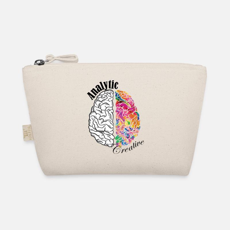 Analytic Creative Brain Left Brained Right Brained Organic Pouch