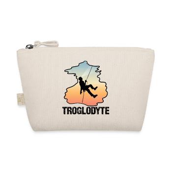 Troglodyte Funny Caving - Cave Explorer Speleology - Organic Pouch - nature - Front