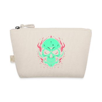 Crâne néon - Trousse biologique - nature - Devant