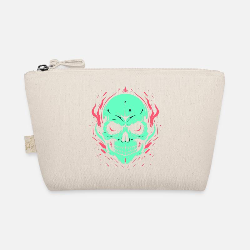 Skull neon Organic Pouch