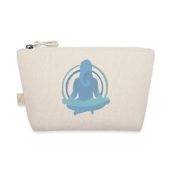 Boho Yoga Meditation Silhouette Design - Bio-Täschchen - Natur - Vorne