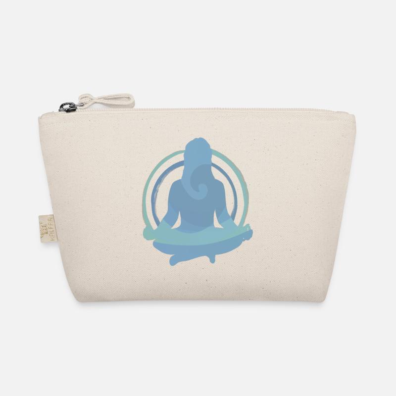 Conception de silhouettes de méditation Boho Yoga Trousse biologique