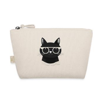 Visage de chat cool avec des lunettes de soleil - Trousse biologique - nature - Devant