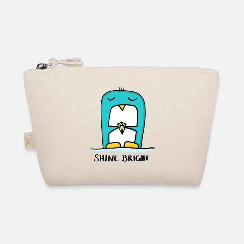 Shine bright - Pinguin mit Diamant Bio-Täschchen