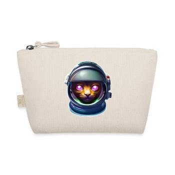 Astronautenkatze der Zukunft - Bio-Täschchen - Natur - Vorne