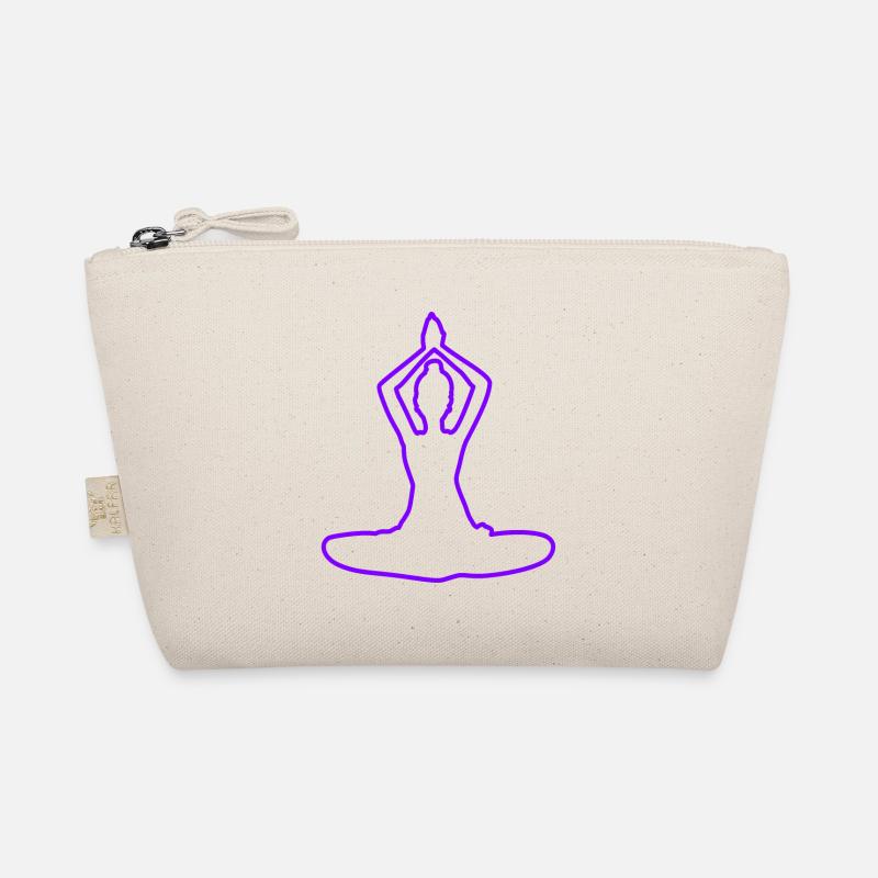 4 Yoga Padmasana oder Lotusblüte | 7. Violette Flamme Bio-Täschchen