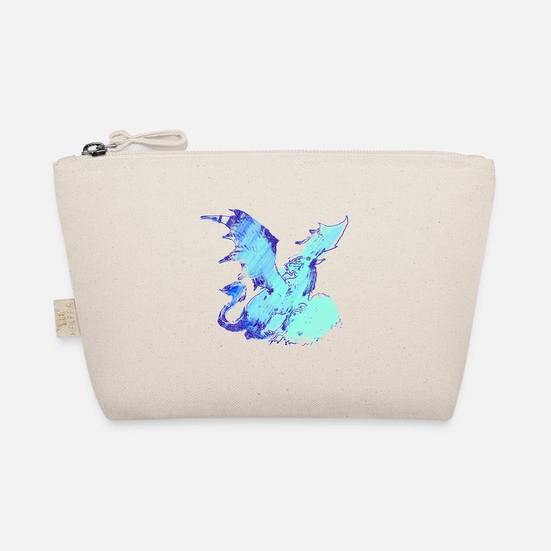 drache ,outline,malerei,graffiti,aquarell - Bio-Täschchen - Natur