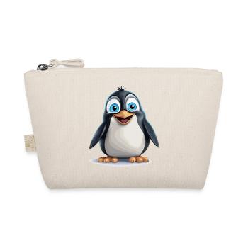 der strahlende Pinguin - Bio-Täschchen - Natur - Vorne