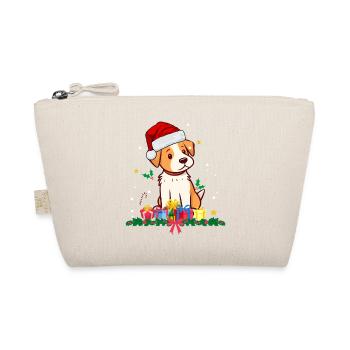 Hunde-Weihnachten - Bio-Täschchen - Natur - Vorne