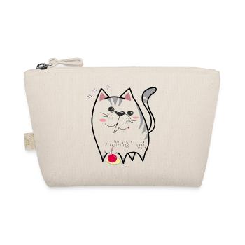 cute cat - Organic Pouch - nature - Front