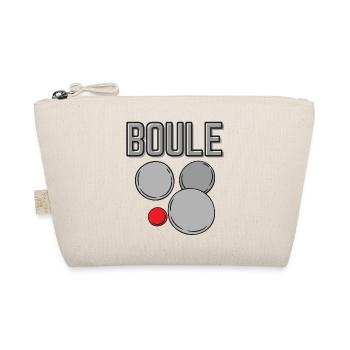 Boulespieler Boule Kugeln für Bouler Petanque - Bio-Täschchen - Natur - Vorne