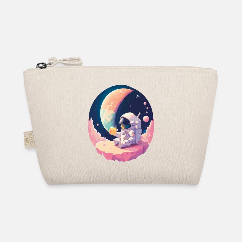 Astronaut trinkt Limo Bio-Täschchen