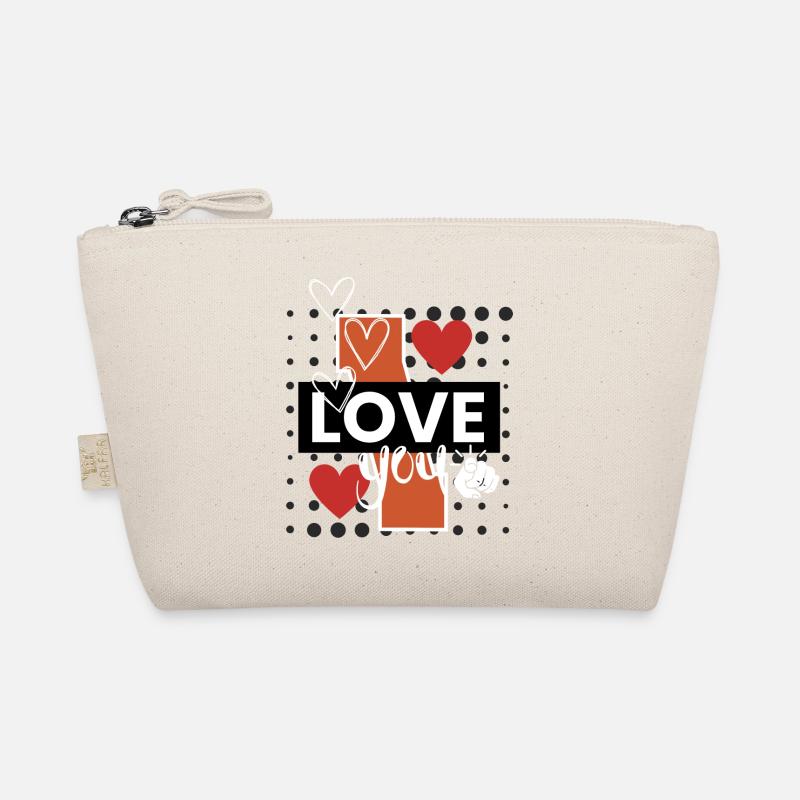 I love You Design - Bio-Täschchen - Natur