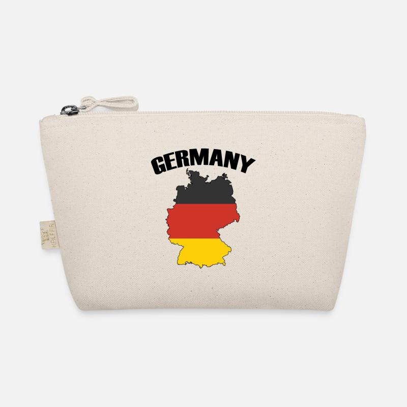 Germany Map with German Flag Organic Pouch