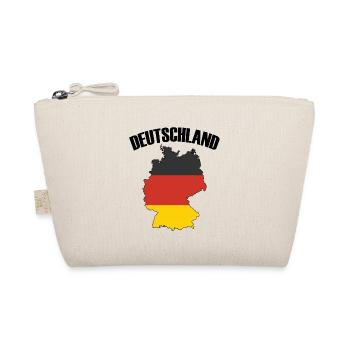 Deutschland Germany Map with German Flag - Organic Pouch - nature - Front