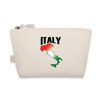 Italien Karte Italienische Flagge - Bio-Täschchen - Natur - Vorne