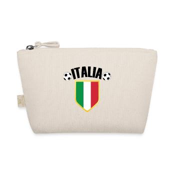 Italia Italy Crest Soccer Fan - Organic Pouch - nature - Front