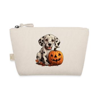 Lustiges halloween Dalmatiner Design - Bio-Täschchen - Natur - Vorne