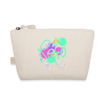 Retro,typo,neon,splash, bunt - Bio-Täschchen - Natur - Vorne