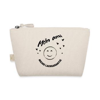 Mon ami - meine Lachgarantie :) mein Freund - Bio-Täschchen - Natur - Vorne
