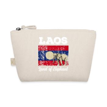 Laos Lao Laotian Flag Elephant Lao I Cadeau - Trousse biologique - nature - Devant
