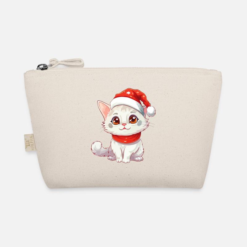 Chat Noël Noël Chat Mignon Joyeux Catmas Trousse biologique