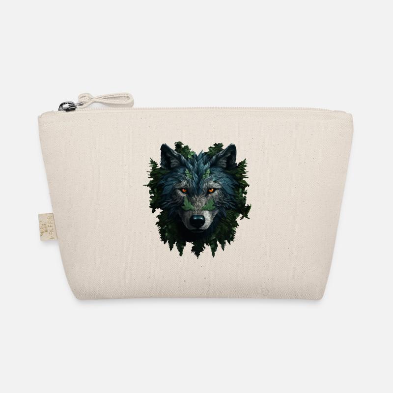 Wolf im Wald Bio-Täschchen