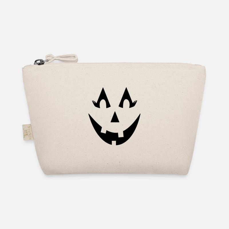 Funny Pumpkin Face | Halloween Pumpkin Design Organic Pouch