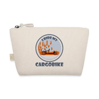 Cargo bike, cargo bike, e-bike cityscape - Organic Pouch - nature - Front