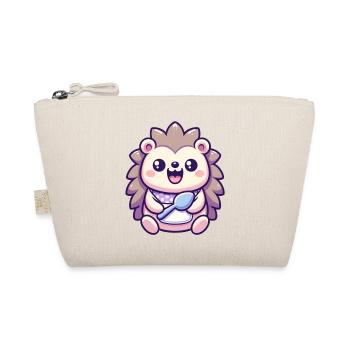 hedgehog - Organic Pouch - nature - Front